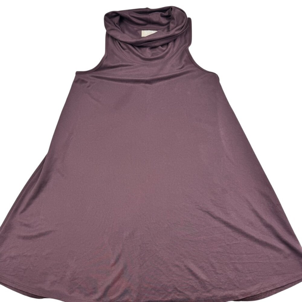 Nation LTD Jen Menchaca Minimalist Sleeveless Cowl Neck Lagenlook Dress Size M